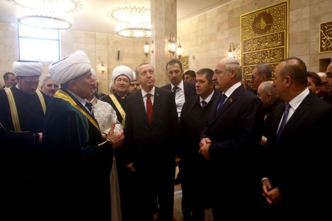 Cumhurbaşkanı Erdoğan Minsk Camisi'nin açılış töreninde galerisi resim 10