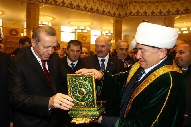 Cumhurbaşkanı Erdoğan Minsk Camisi'nin açılış töreninde galerisi resim 12