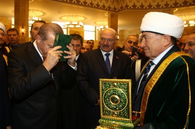 Cumhurbaşkanı Erdoğan Minsk Camisi'nin açılış töreninde galerisi resim 13