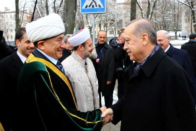 Cumhurbaşkanı Erdoğan Minsk Camisi'nin açılış töreninde galerisi resim 6