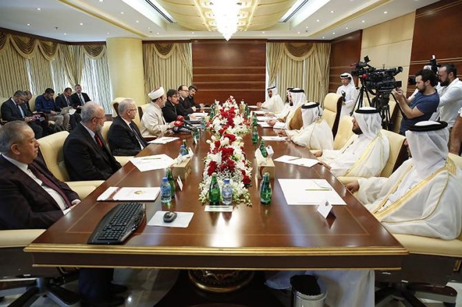 Görmez, Katar Evkaf ve İslam İşleri Bakanı ile bir araya geldi galerisi resim 11