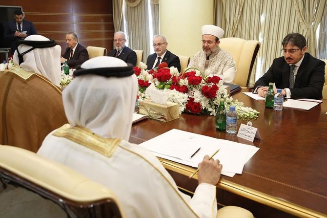 Görmez, Katar Evkaf ve İslam İşleri Bakanı ile bir araya geldi galerisi resim 5