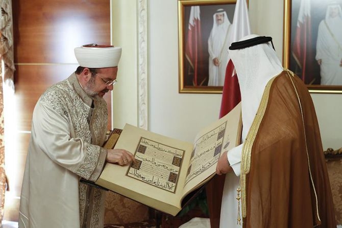 Görmez, Katar Evkaf ve İslam İşleri Bakanı ile bir araya geldi galerisi resim 8