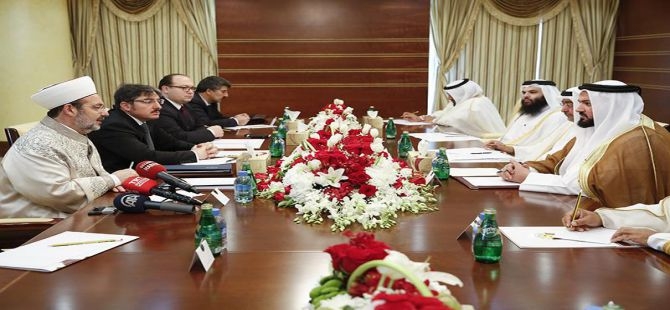 Görmez, Katar Evkaf ve İslam İşleri Bakanı ile bir araya geldi galerisi resim 9