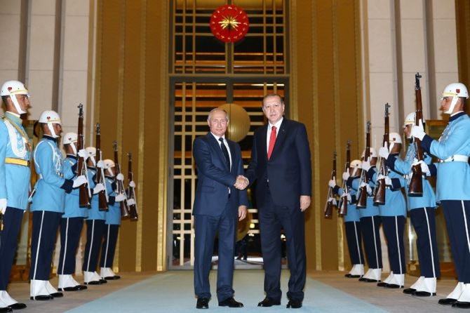 Cumhurbaşkanı Erdoğan ile Putin bir araya geldi galerisi resim 3