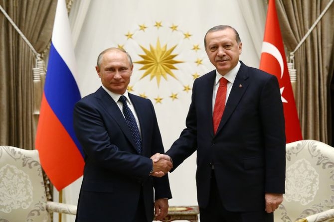 Cumhurbaşkanı Erdoğan ile Putin bir araya geldi galerisi resim 6