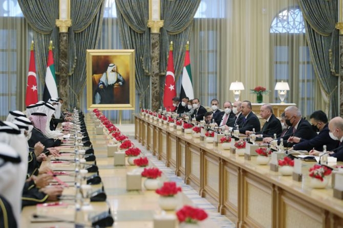 Cumhurbaşkanı Erdoğan, BAE Kasr El Vatan Sarayı'nda galerisi resim 7