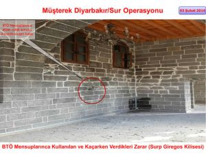 PKK Sur'daki tarihi eserleri yok etti