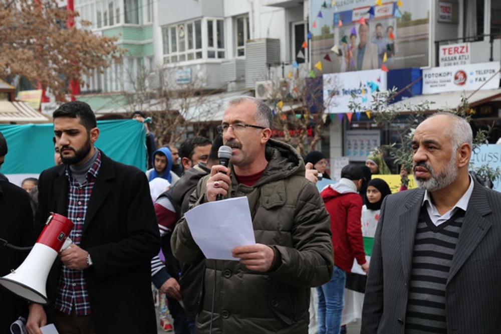 Gaziantep'te sığınmacılar Rusya'yı protesto etti galerisi resim 4