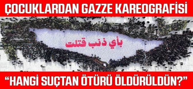 Kerbela'da çocuklar koreografiyle Gazze'de katliama dikkat çekti
