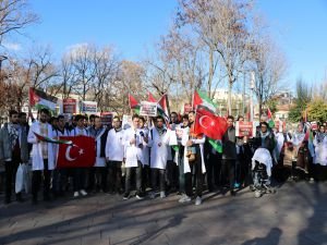 Ankara'da Filistin için "sessiz yürüyüş" 6. haftasında