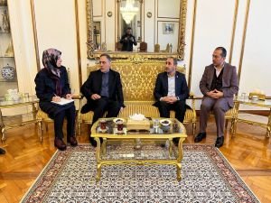 HÜDA PAR'dan İran Büyükelçiliği'ne taziye ziyareti