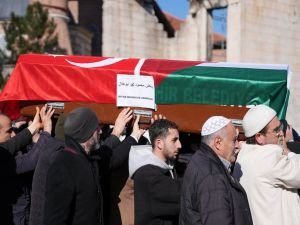 Ankara'da şehadete eren Gazzeli Ebuhilal, son yolculuğuna uğurlandı