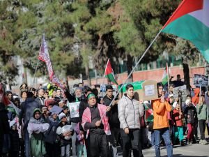 Hür Gençlik'ten Gazze için destek yürüyüşü