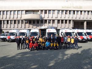 Batman'da 7 ambulans ve 2 UMKE aracı törenle hizmete alındı