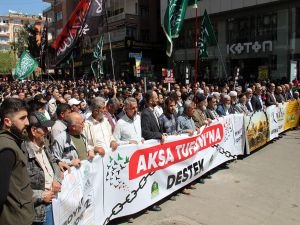 Diyarbakır'da "Dünya Kudüs Günü" dolayısıyla basın açıklaması düzenlendi
