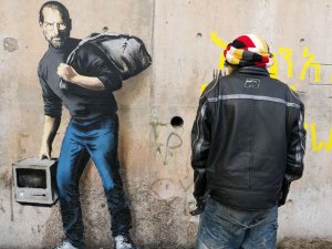 Banksy'nin görüntülendiği iddia edildi