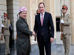 Barzani İsveç Başbakanı'nı kabul etti