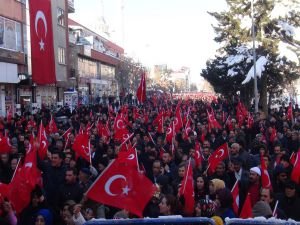 Bingöl'de PKK'ya tepki mitingi