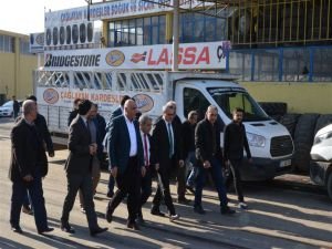 Vali Ahmet Deniz'den Yeni Sanayi esnafına ziyaret