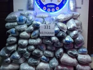 Şanlıurfa’da 331 kilogram esrar yakalandı