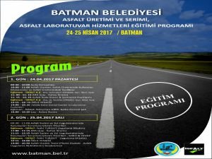 Batman Belediyesi personeline İSFALT'tan asfalt eğitimi