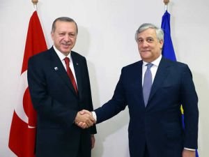 Cumhurbaşkanı Erdoğan, Tajani’yi kabul etti