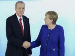 Cumhurbaşkanı Erdoğan ile Merkel görüştü
