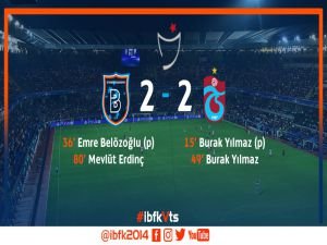 Başakşehir ile Trabzonspor yenişemedi: 2-2