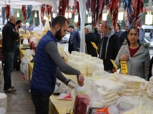 Gaziantep'teki yöresel ürünler fuarına yoğun ilgi