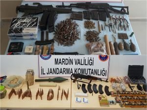 Mardin’de çok sayıda silah ve mühimmat ele geçirildi