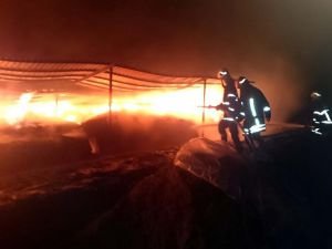 Gaziantep'te tekstil fabrikasında yangın