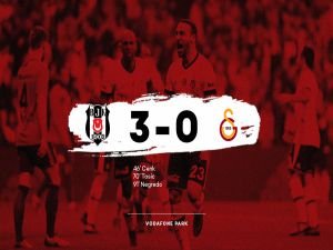 Beşiktaş, G.Saray'ı 3'ledi: 3-0
