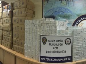 Mardin’de yüklü miktarda kaçak sigara ele geçirildi