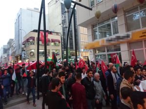 İskenderun'da "Kudüs İslam'ındır" yürüyüşü