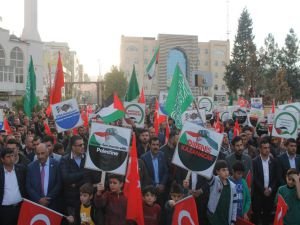 Cizre'de 'Kudüs'e özgürlük insanlığa barış' mitingi