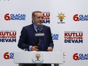 Cumhurbaşkanı Erdoğan, Hakkari 6. Olağan İl Kongresi’nde konuştu