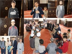 Camiye devam eden çocuklar ödüllendirildi