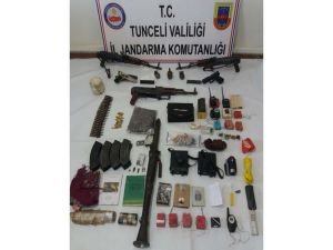 Tunceli’de çok sayıda silah ve mühimmat ele geçirildi