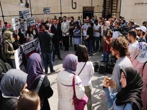Ebru Özkan’a özgürlük için basın açıklaması yapıldı