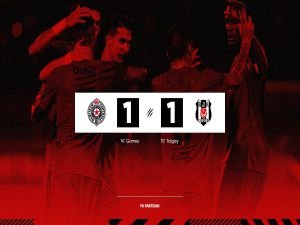 Beşiktaş avantajı kaptı: 1-1