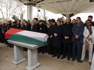 Filistinli Başkonsolosun cenaze namazı Fatih Camii'nde kılındı