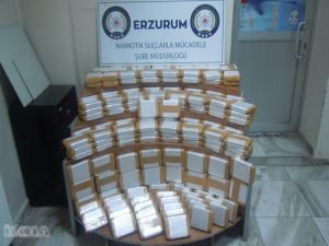 Erzurum’da bir ton 535 kilo eroin ele geçirildi