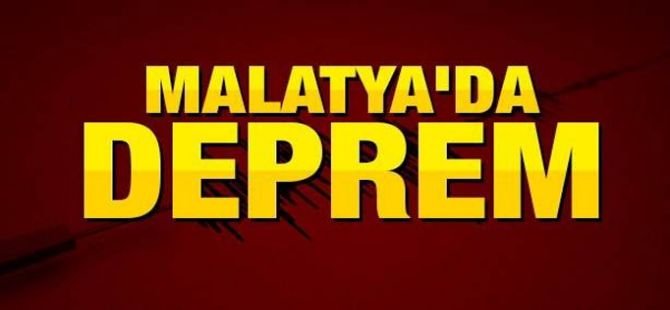 Malatya'da 4,8 büyüklüğünde deprem