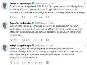 Cumhurbaşkanı Erdoğan'dan ilk seçim açıklaması