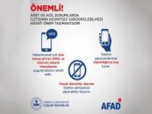 AFAD'tan deprem sonrası "kesintisiz iletişim" uyarısı
