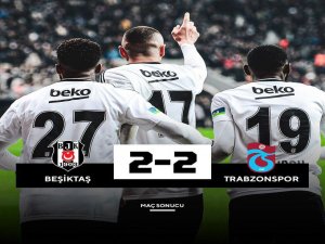 Trabzon-Beşiktaş yenişemedi: 2-2