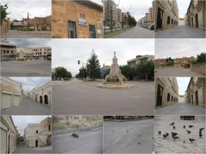 Mardin Midyat’ta tarihi çarşı ve sokaklar tarihi sessizliğini yaşıyor