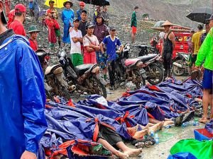 Myanmar'da meydana gelen heyelanda 113 madenci öldü
