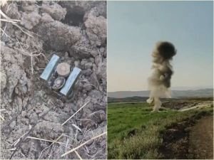 PKK'nın Cizre'de yol kenarına tuzakladığı mayın tespit edildi
